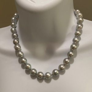 Silver Pearls with 14k gold clasp